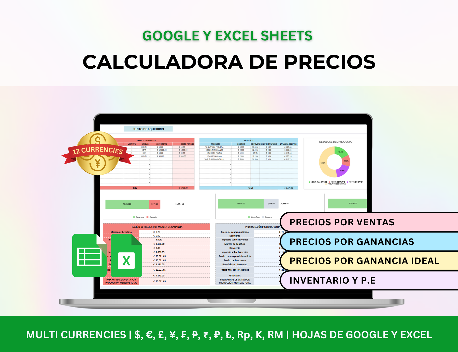 precio de venta, cálculo de precios, control de precios, fijación de precios, margen de beneficio, control de precios, cálculo de ganancias, plantilla de precios, cálculo de costos, margen de utilidad