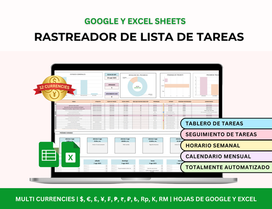 lista de tareas, organizador de tareas, gestor de tareas, planificador de tareas, lista de tareas en excel, seguimiento de tareas, plantilla de lista de tareas, tracker de tareas, control de tareas, panel de tareas