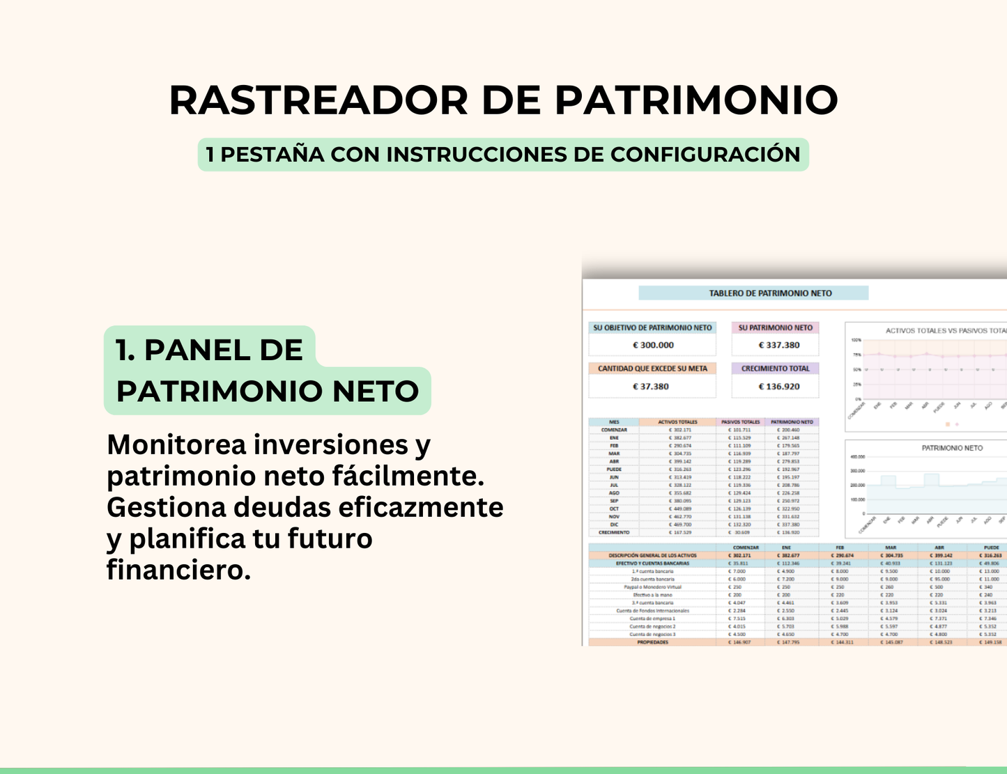 patrimonio neto, gestión de patrimonio, control de finanzas personales, estado financiero personal, balance financiero personal, calculadora de patrimonio neto, plantilla financiera excel, plantilla financiera personal, plantilla de finanzas en excel, gestor de finanzas personales