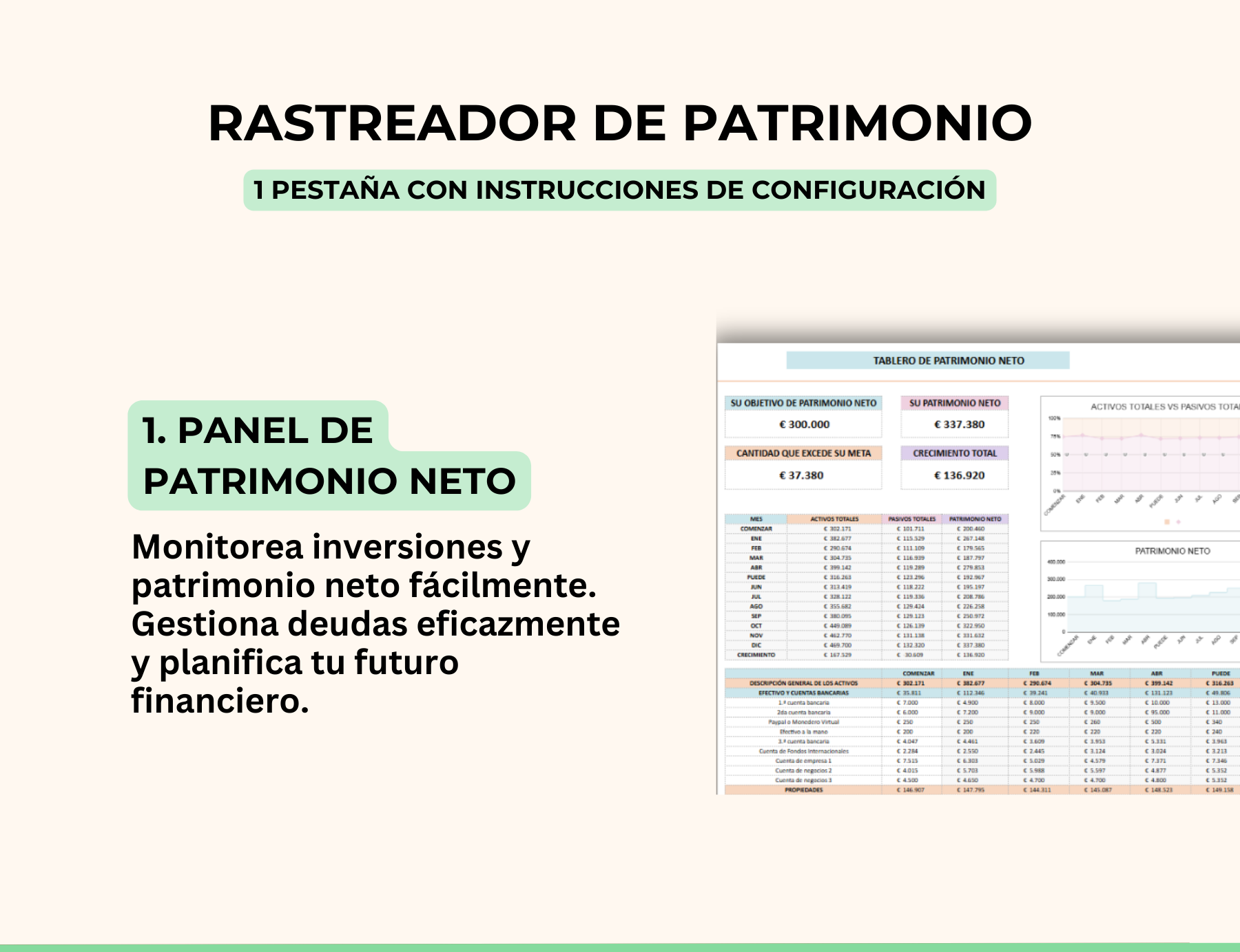 patrimonio neto, gestión de patrimonio, control de finanzas personales, estado financiero personal, balance financiero personal, calculadora de patrimonio neto, plantilla financiera excel, plantilla financiera personal, plantilla de finanzas en excel, gestor de finanzas personales