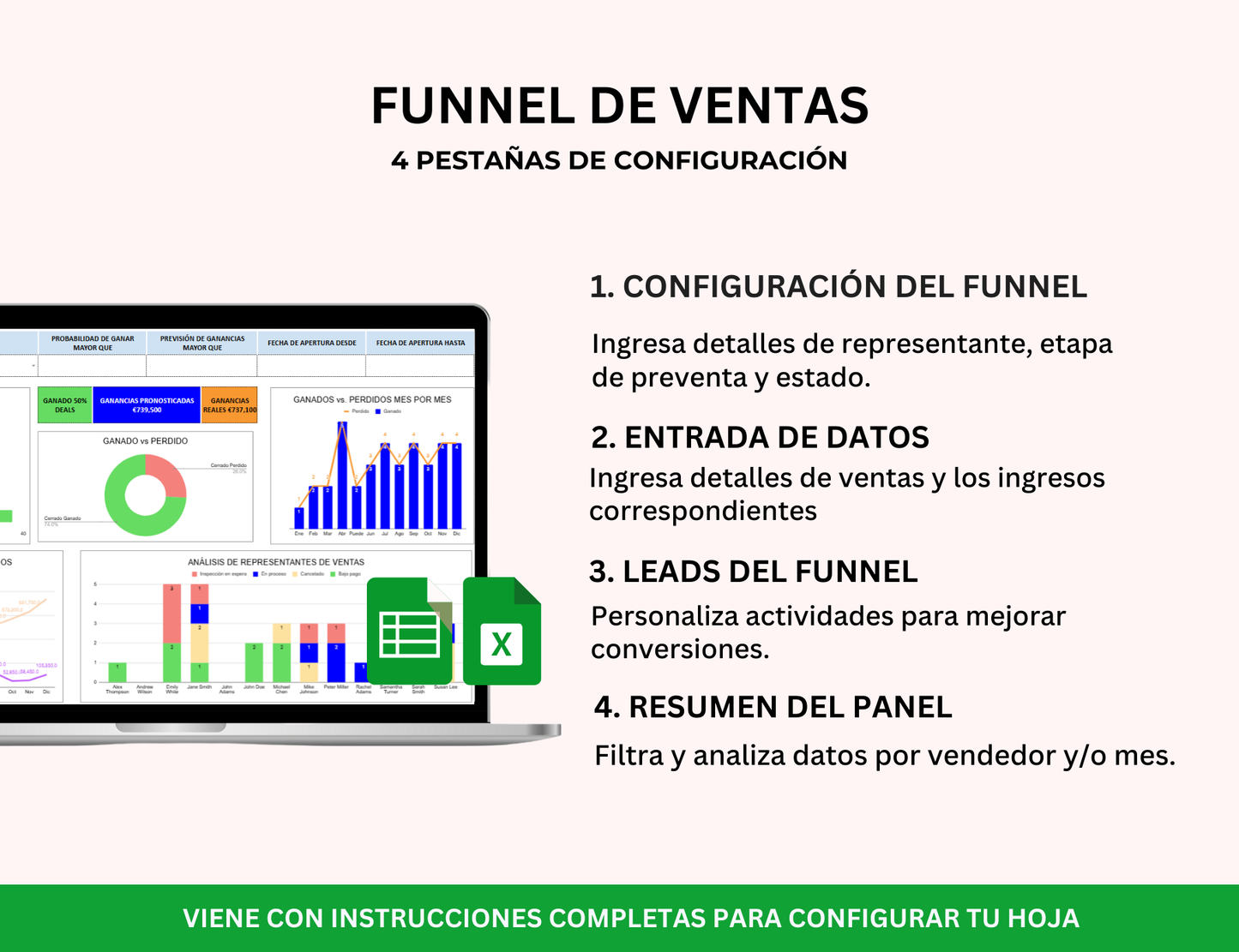 pipeline de ventas, seguimiento de ventas, hoja de cálculo de ventas, seguimiento de ventas excel, embudo de ventas, plantilla de embudo de ventas, flujo de ventas, gestión de ventas, panel de ventas, plantilla ventas excel