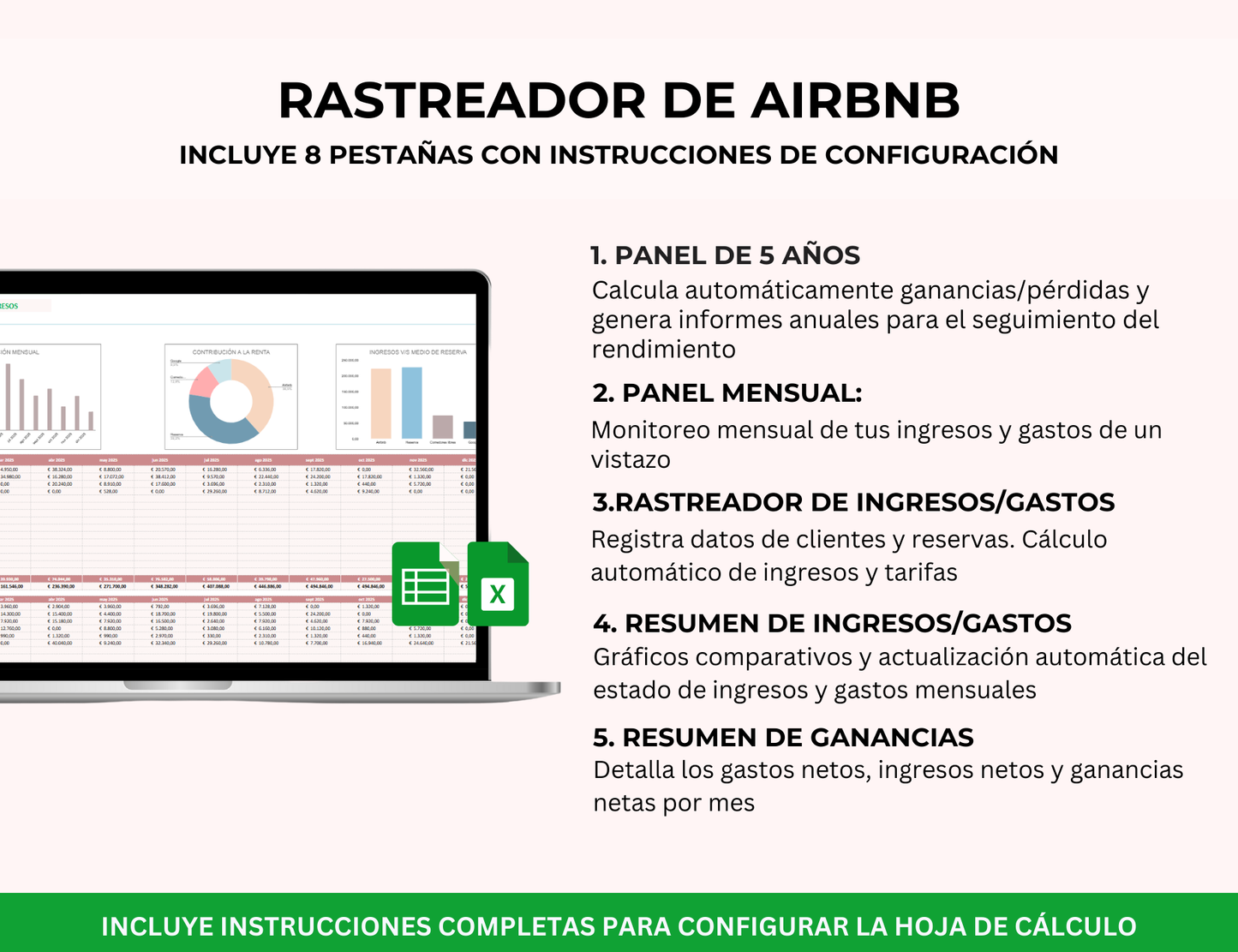 administración de alquileres, rentabilidad airbnb, administración de propiedades Airbnb, administración de airbnb, dashboard airbnb, control de alquileres, planificador de ingresos y gastos, administración de propiedades, registro de alquileres, plantilla de alquiler