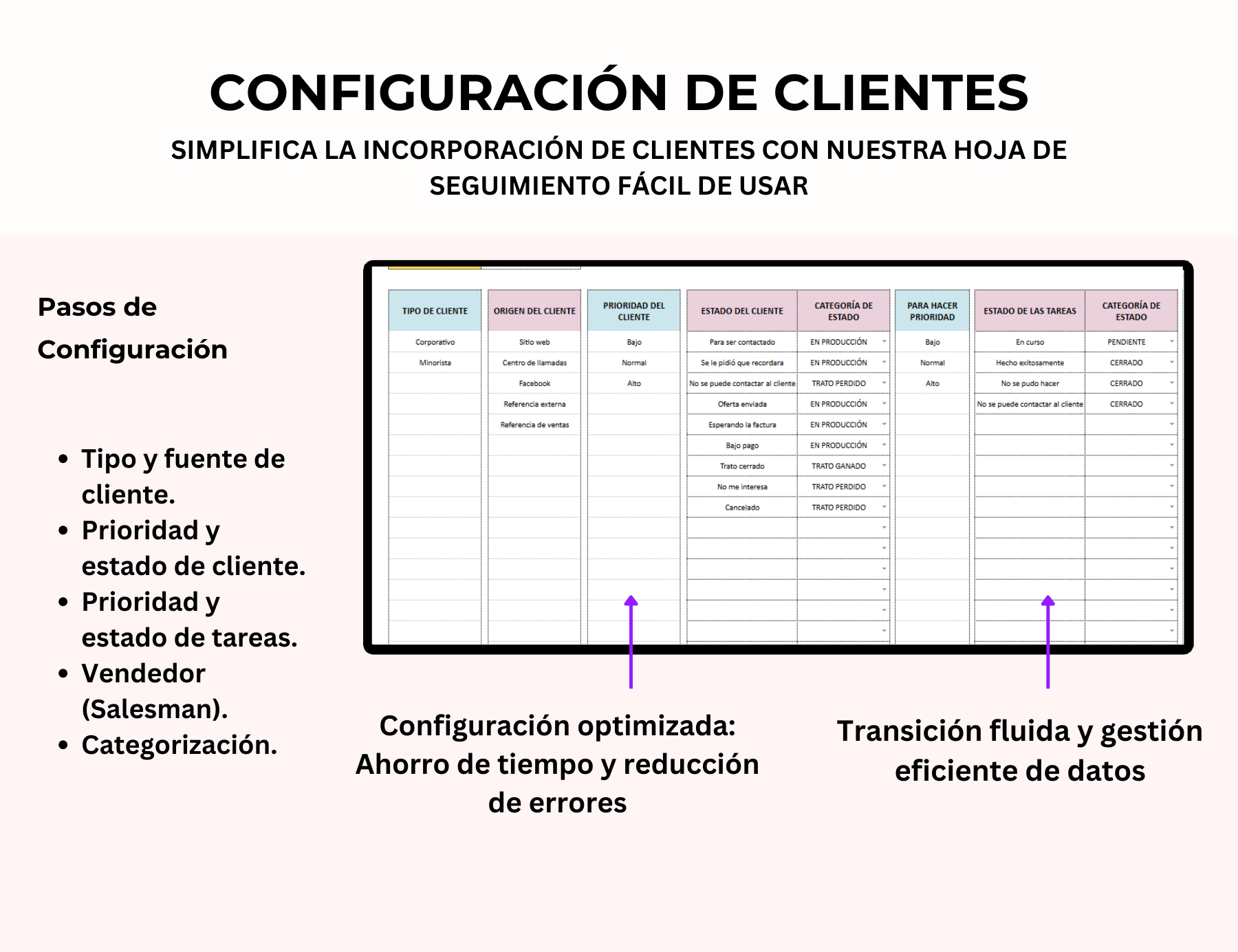 gestión de clientes, base de datos de clientes, registro de clientes, seguimiento de clientes, plantilla de clientes, excel de clientes, gestión de leads, administración de clientes, control de clientes, seguimiento de prospectos