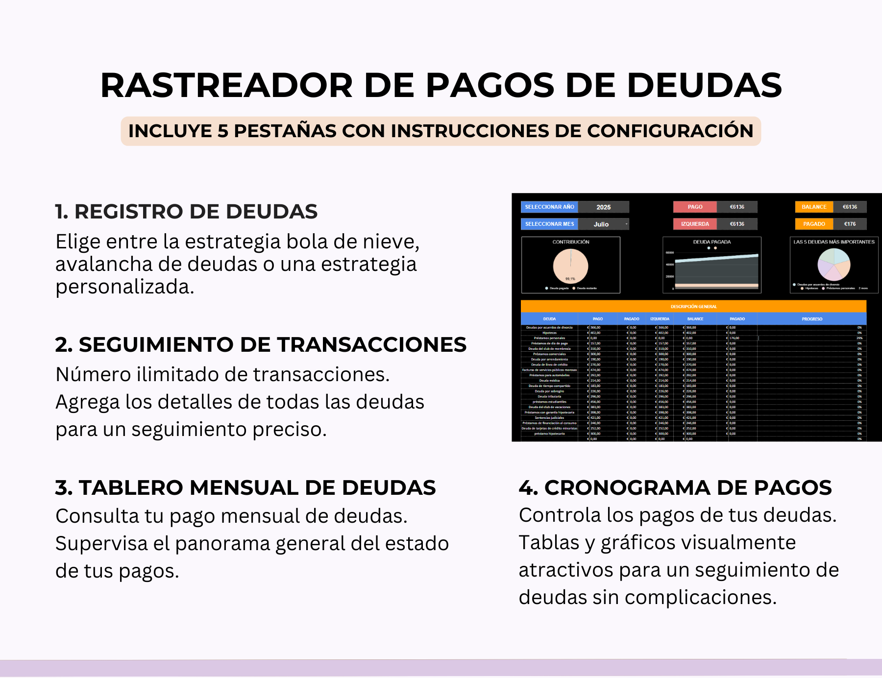gestor de deudas, plantilla para pagar deudas, plan de pago de deudas, excel para pagar deudas, plantilla de excel para deudas, control de deudas, registro de deudas, gestión de deudas, calculadora de deudas, planificador de pago de deudas