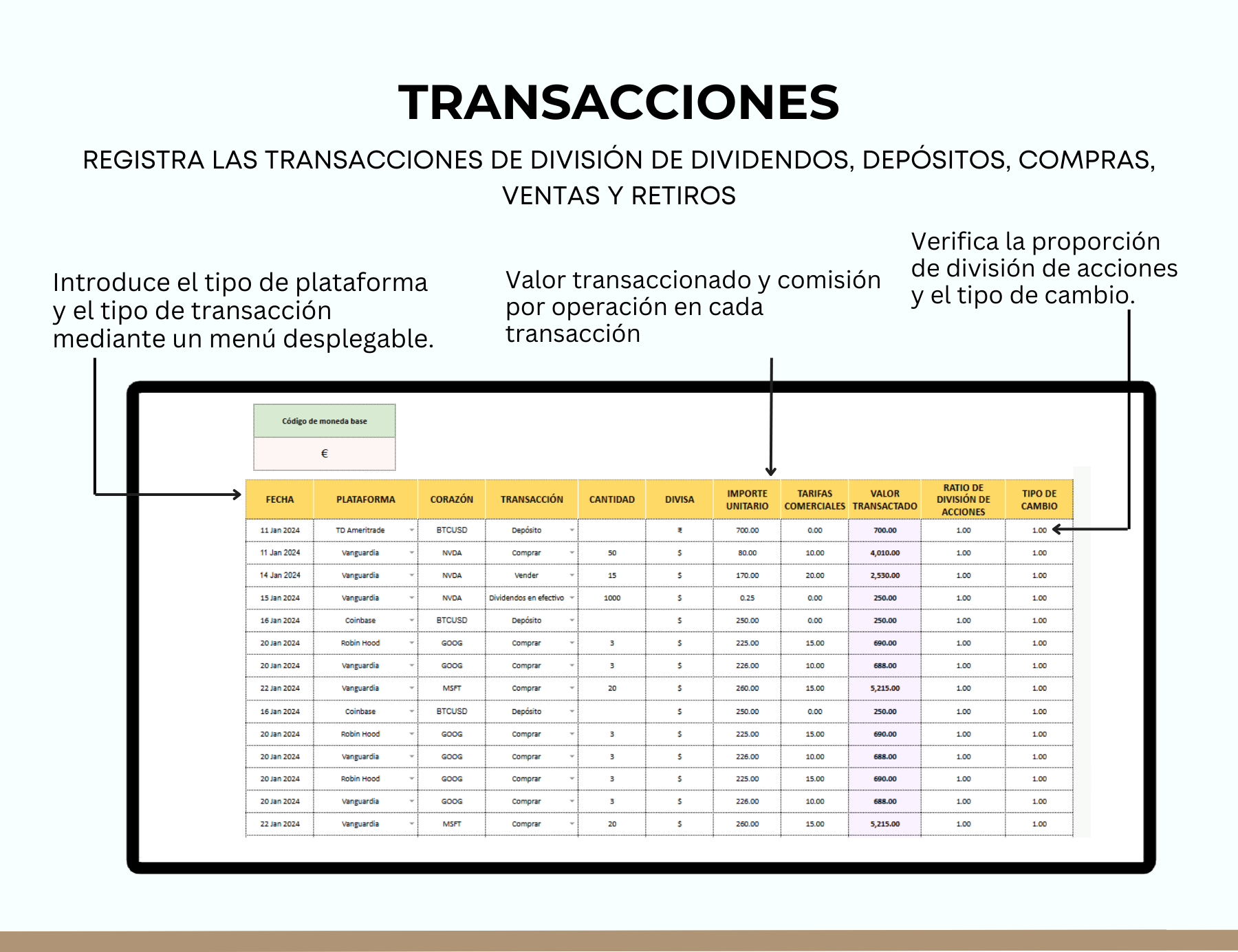portafolio de inversiones, gestión de inversiones, diversificación de portafolio, seguimiento de acciones, control financiero personal, seguimiento de criptomonedas, cartera de valores, registro de acciones, análisis de inversiones, gestión de portafolio, control de inversiones