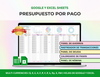 Presupuesto Definitivo por Cheque de Pago - Budget by Paycheck Spanish
