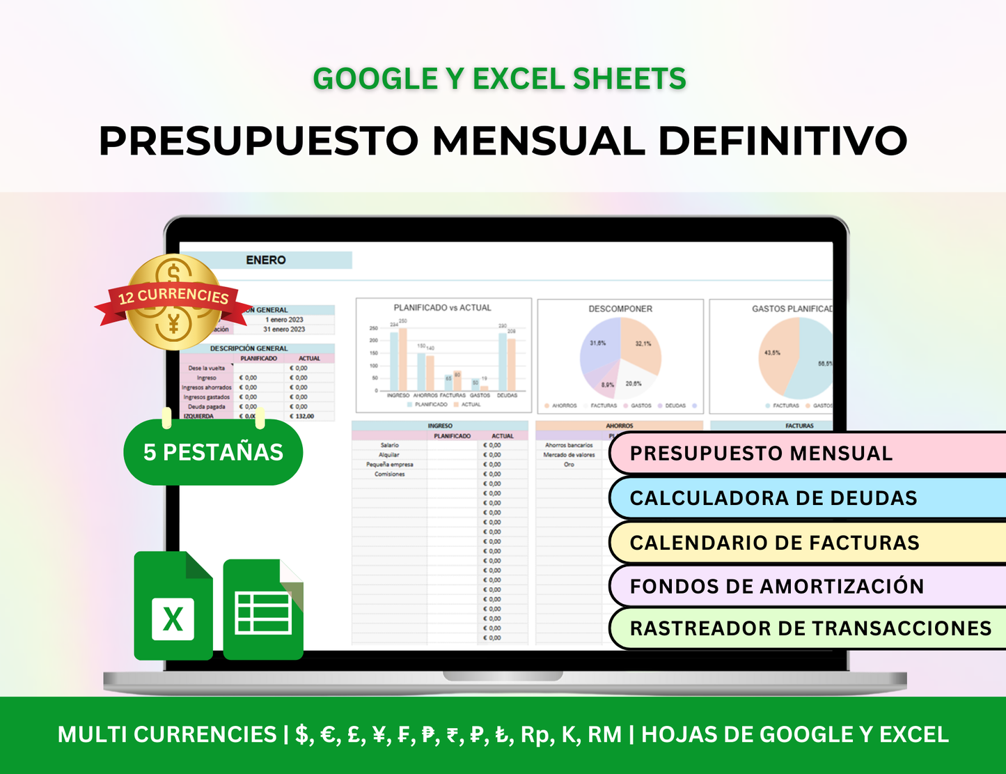 plantilla de finanzas personales, control de gastos mensual, presupuesto personal mensual, plantilla de presupuesto mensual, hoja de presupuesto mensual, planificador de presupuesto mensual, plantilla de contabilidad personal, presupuesto familiar mensual, hoja de control de gastos, planificador financiero mensual